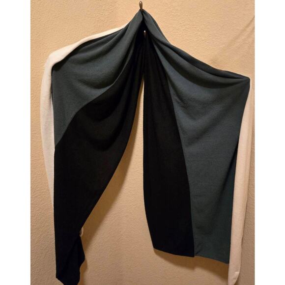 DONNI. Colorblock Knit Scarf Wrap – Soft Rayon Blend - Picture 1 of 3